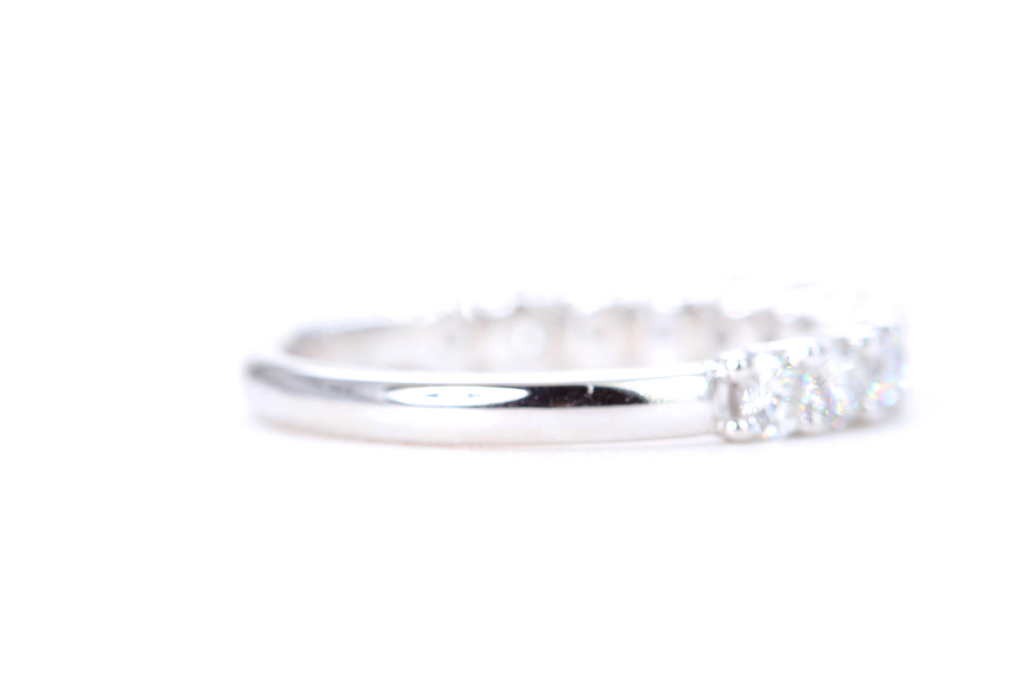 Micro Pavé One Carat Diamond Ring in 14K White Gold