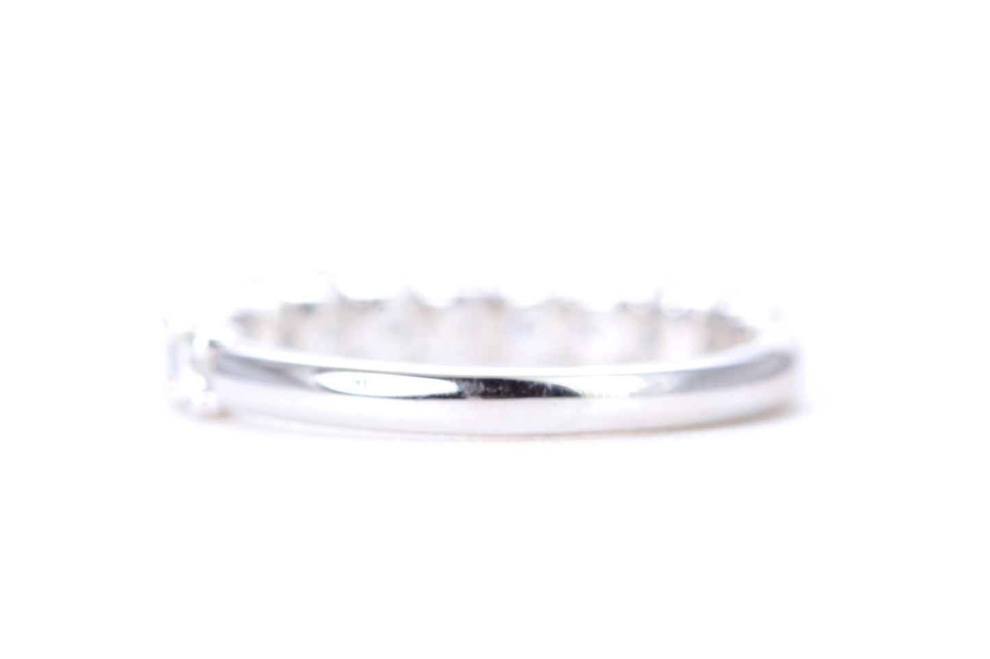 Micro Pavé One Carat Diamond Ring in 14K White Gold