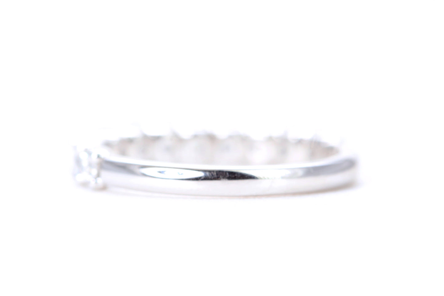 Micro Pavé One Carat Diamond Ring in 14K White Gold