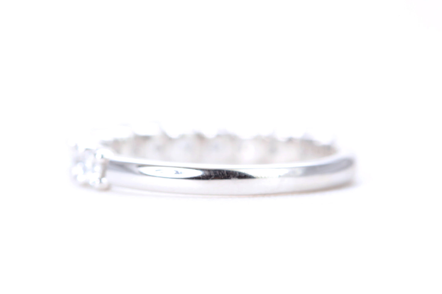 Micro Pavé One Carat Diamond Ring in 14K White Gold