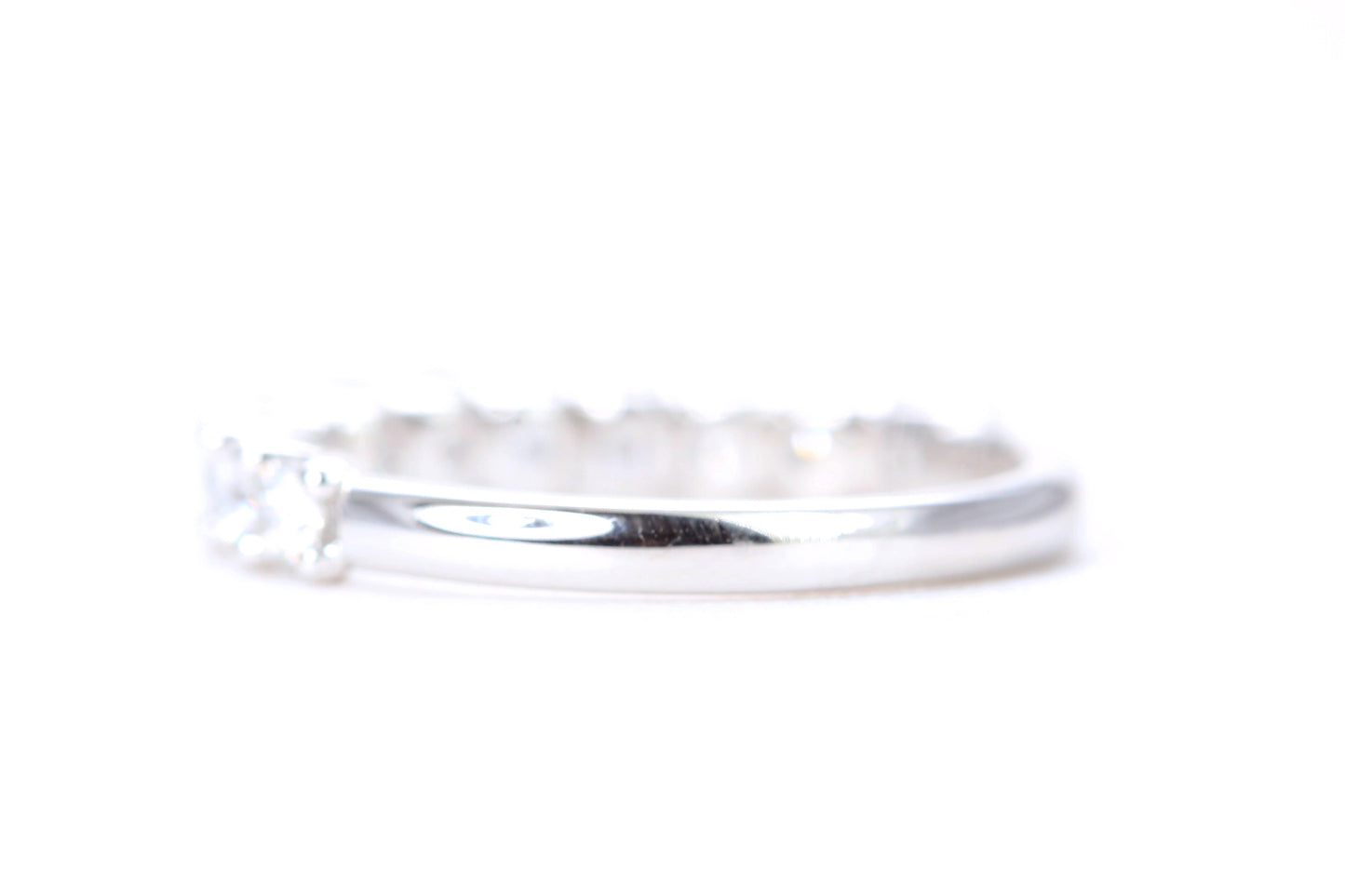 Micro Pavé One Carat Diamond Ring in 14K White Gold