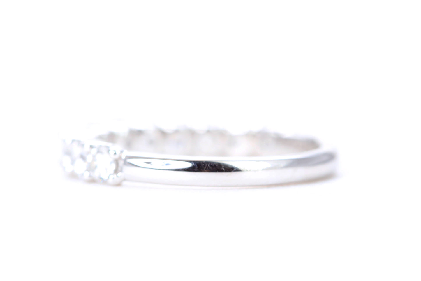 Micro Pavé One Carat Diamond Ring in 14K White Gold