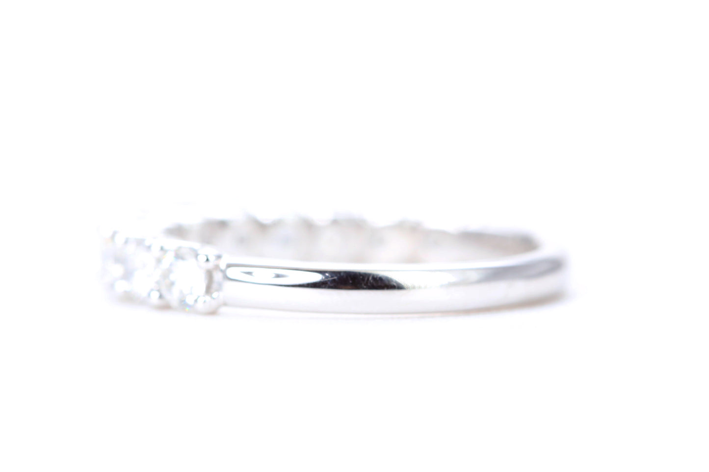 Micro Pavé One Carat Diamond Ring in 14K White Gold