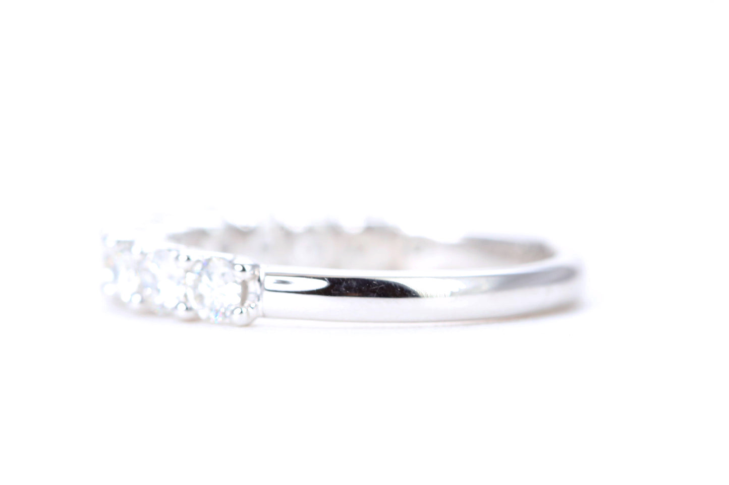 Micro Pavé One Carat Diamond Ring in 14K White Gold