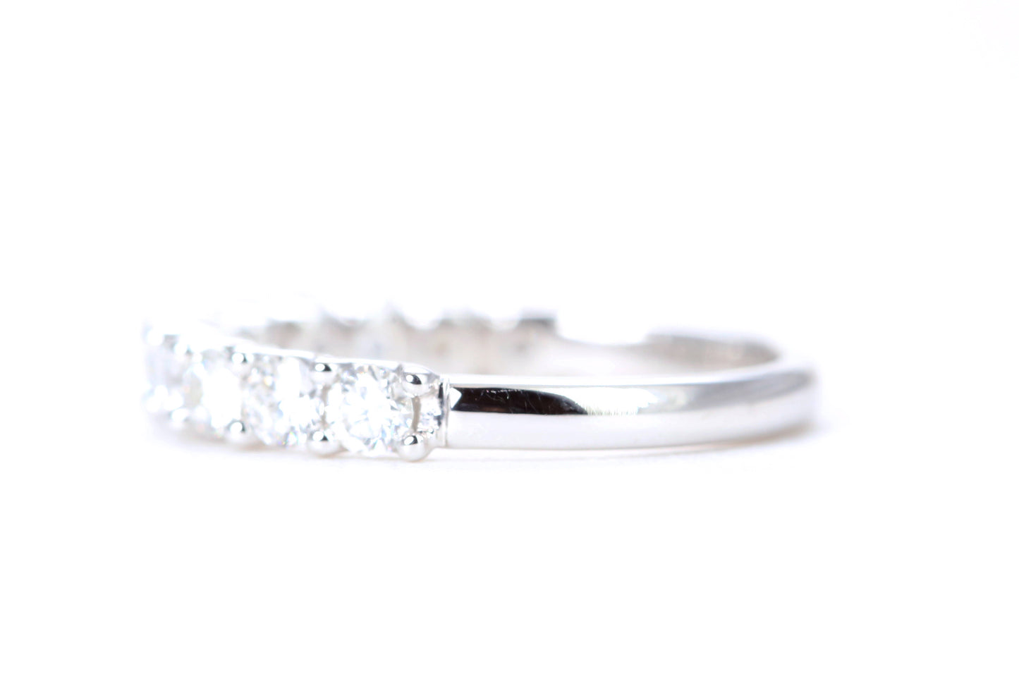 Micro Pavé One Carat Diamond Ring in 14K White Gold