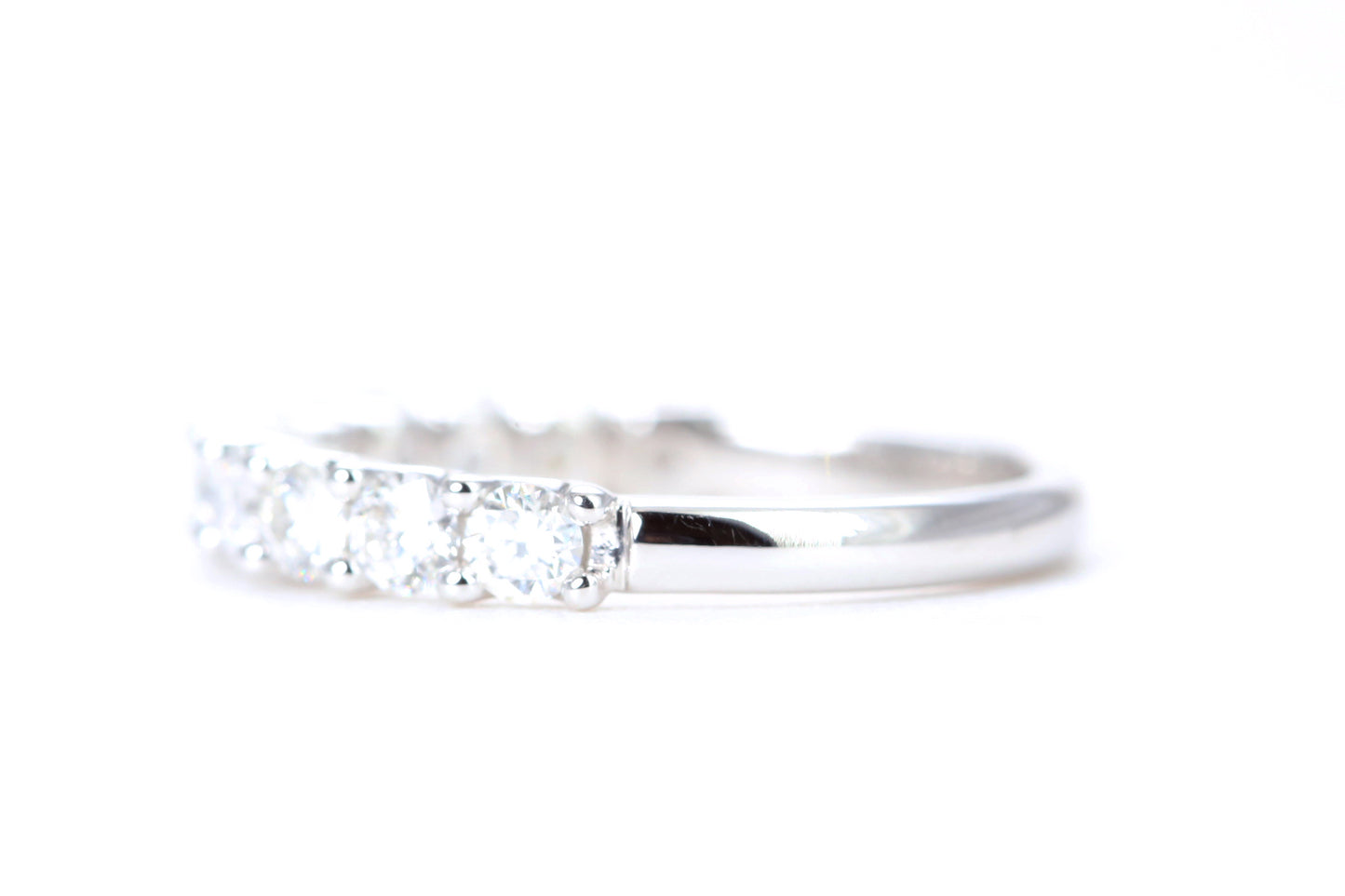 Micro Pavé One Carat Diamond Ring in 14K White Gold