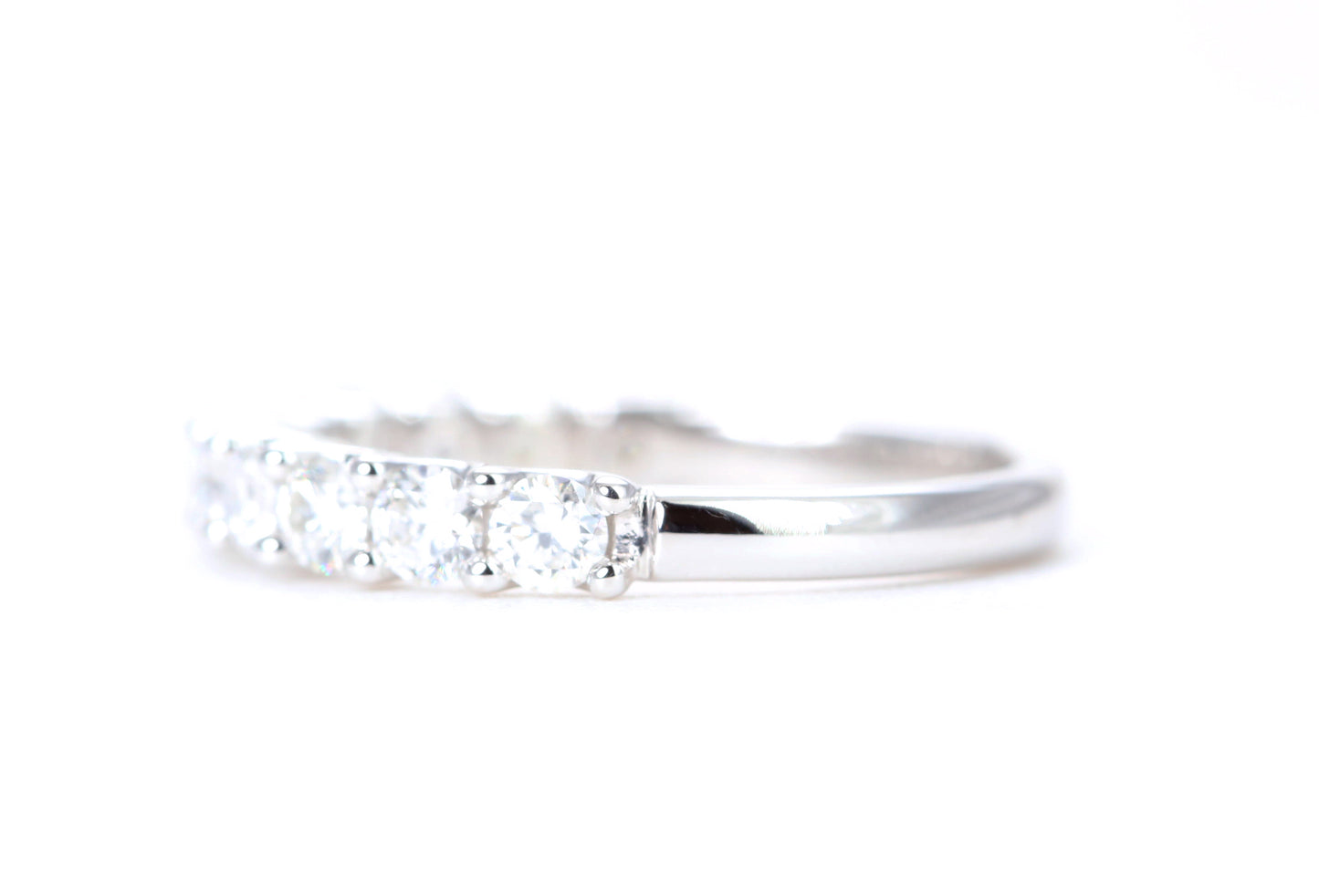 Micro Pavé One Carat Diamond Ring in 14K White Gold