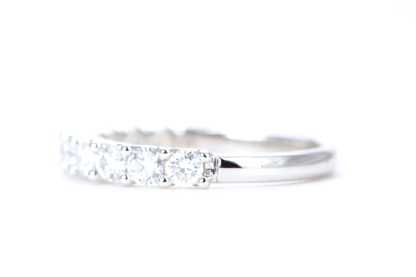 Micro Pavé One Carat Diamond Ring in 14K White Gold