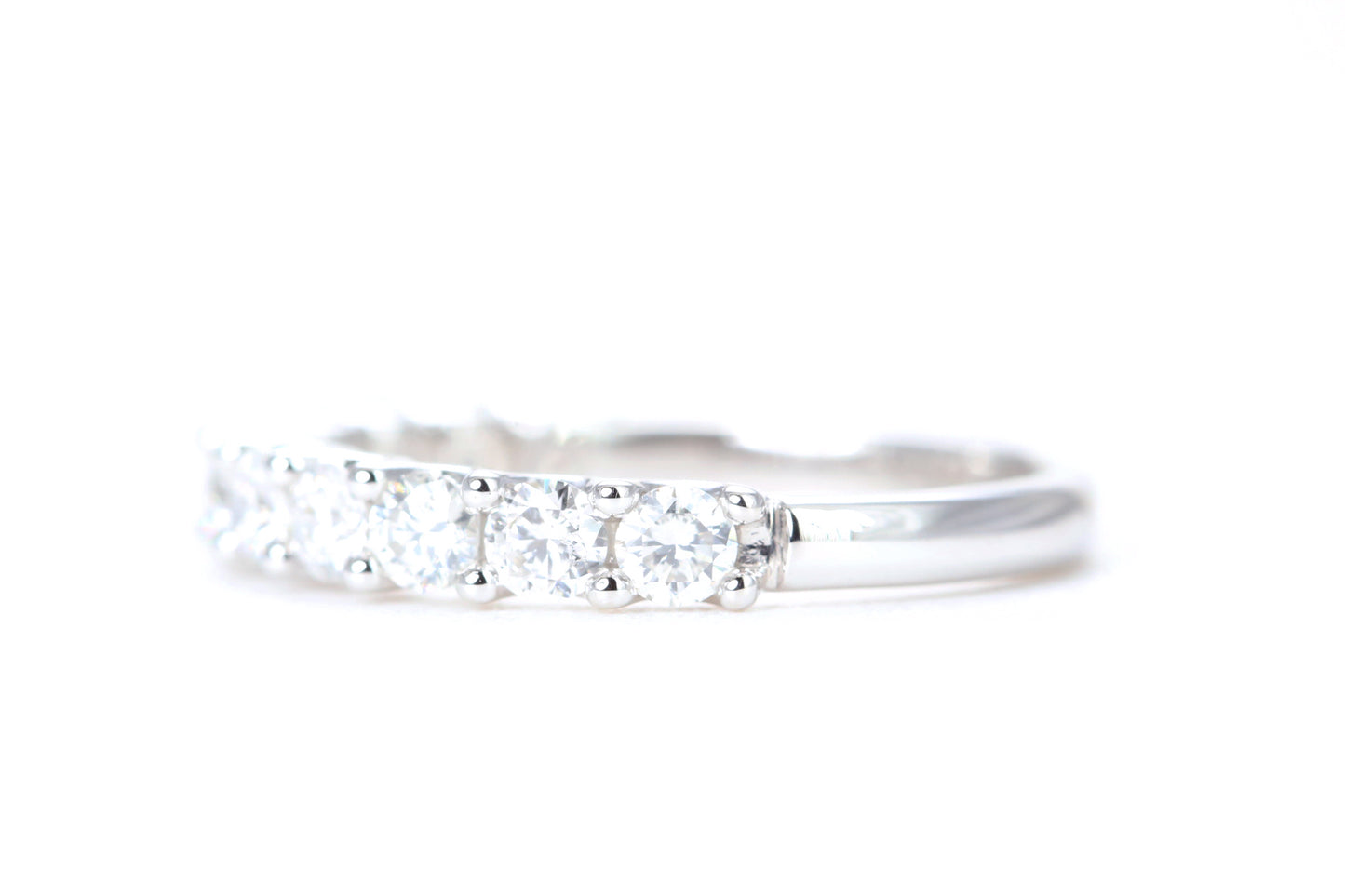 Micro Pavé One Carat Diamond Ring in 14K White Gold