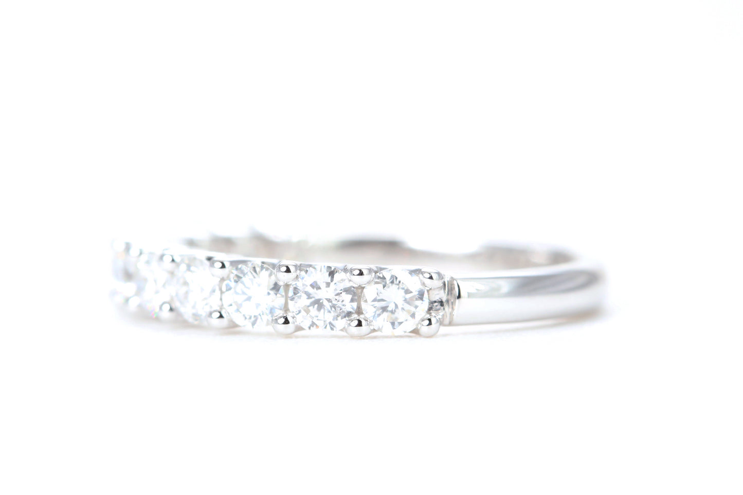 Micro Pavé One Carat Diamond Ring in 14K White Gold