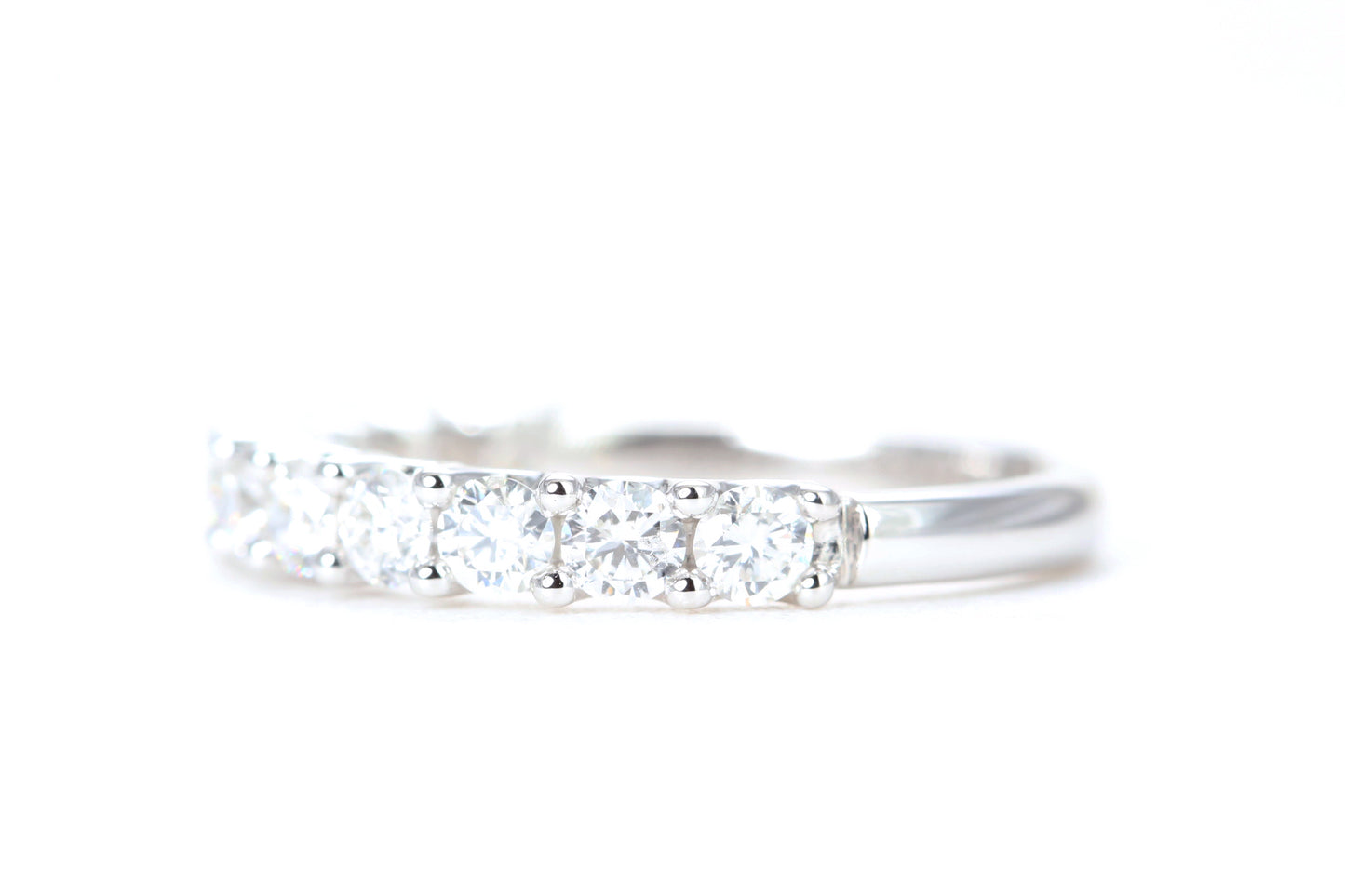 Micro Pavé One Carat Diamond Ring in 14K White Gold