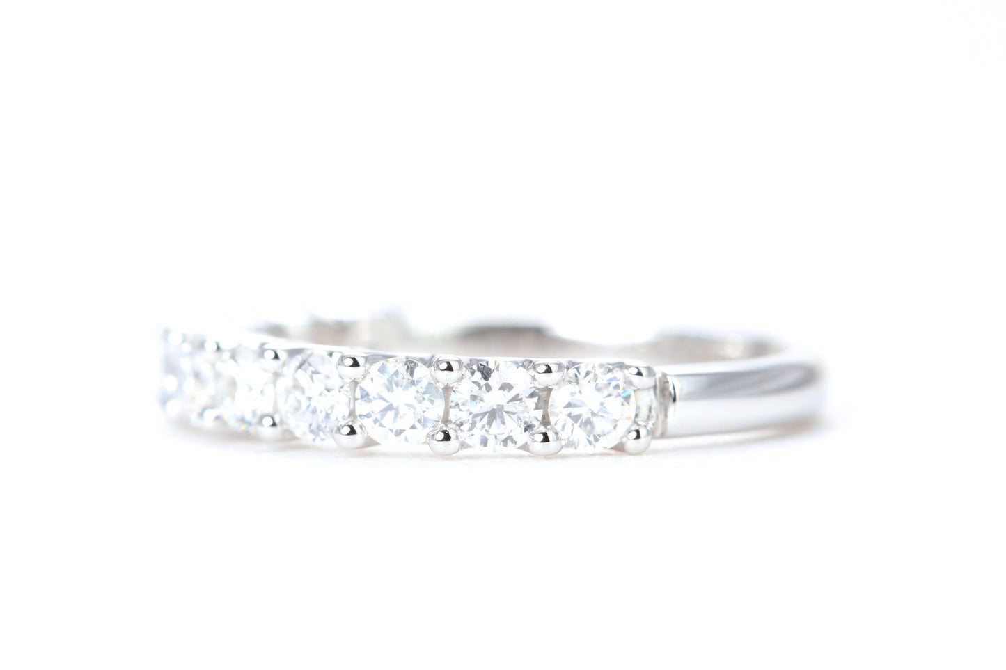 Micro Pavé One Carat Diamond Ring in 14K White Gold