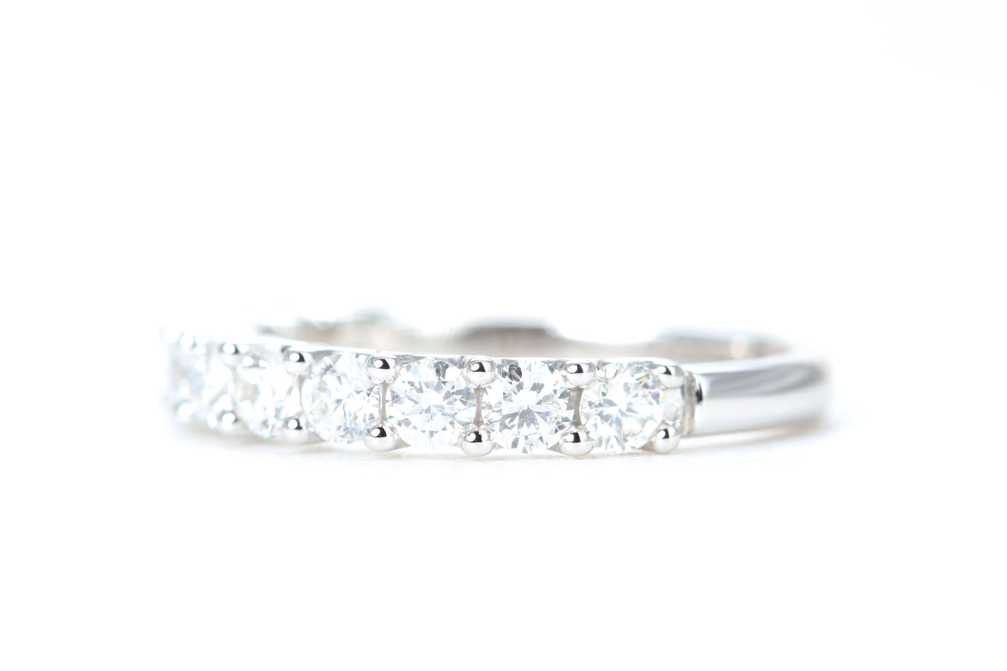Micro Pavé One Carat Diamond Ring in 14K White Gold