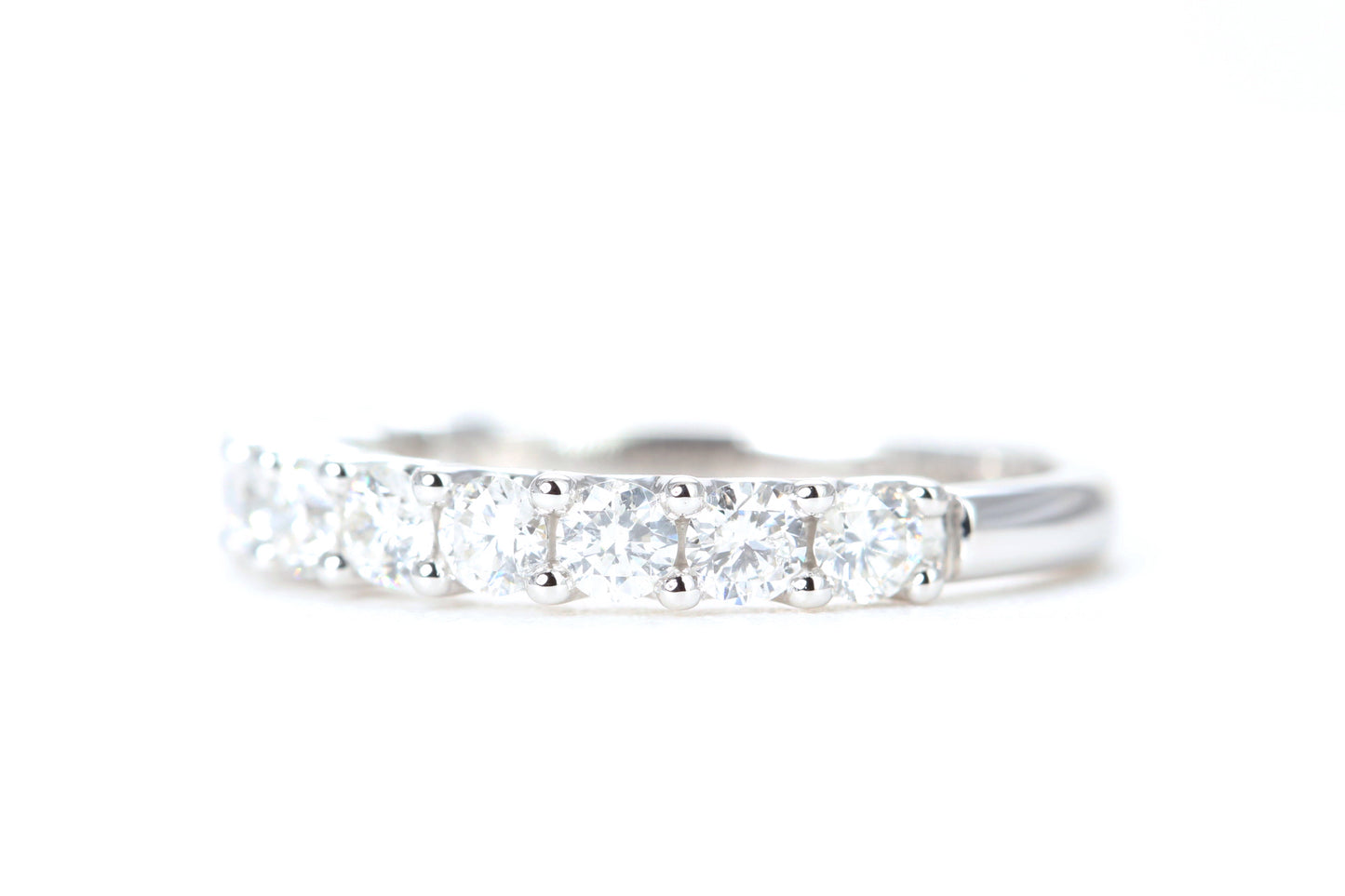 Micro Pavé One Carat Diamond Ring in 14K White Gold