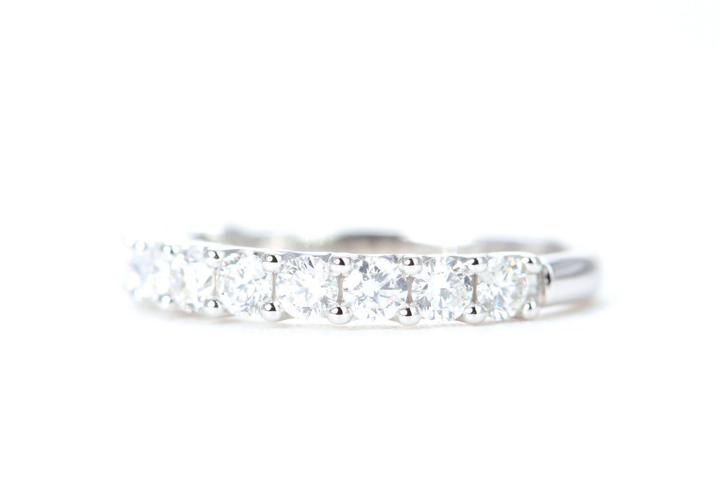 Micro Pavé One Carat Diamond Ring in 14K White Gold