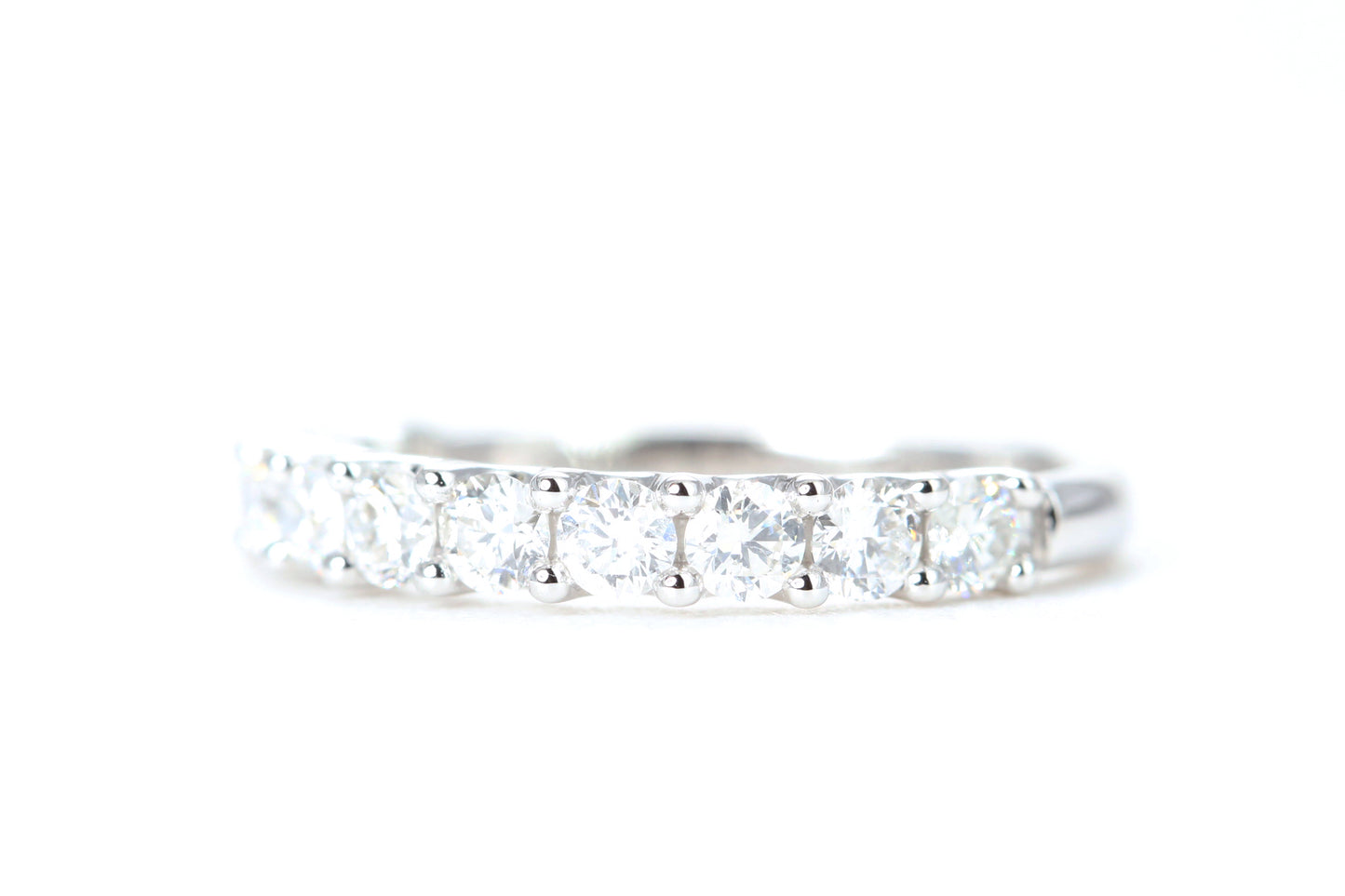 Micro Pavé One Carat Diamond Ring in 14K White Gold