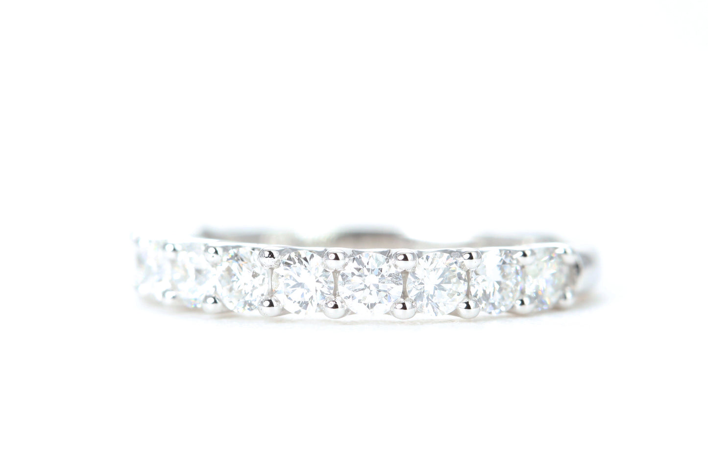 Micro Pavé One Carat Diamond Ring in 14K White Gold