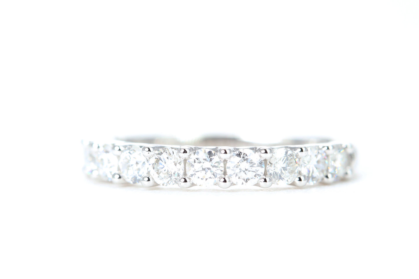 Micro Pavé One Carat Diamond Ring in 14K White Gold