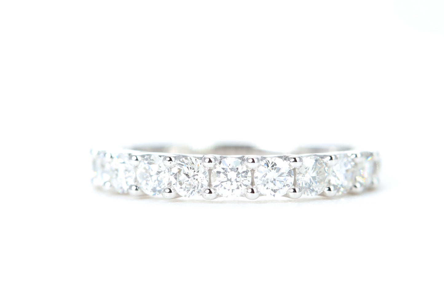 Micro Pavé One Carat Diamond Ring in 14K White Gold