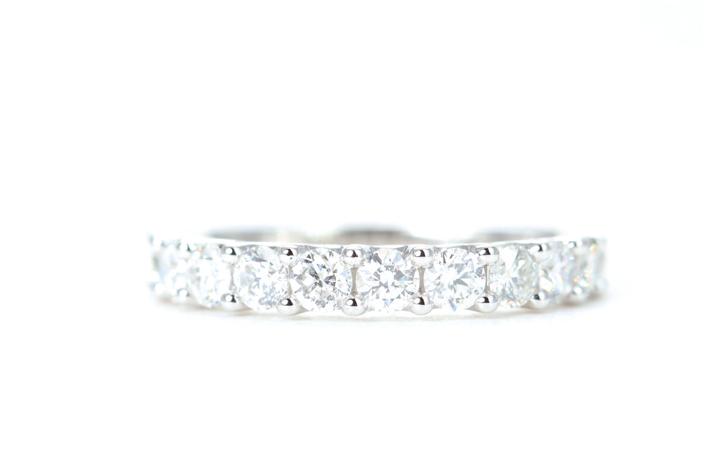 Micro Pavé One Carat Diamond Ring in 14K White Gold