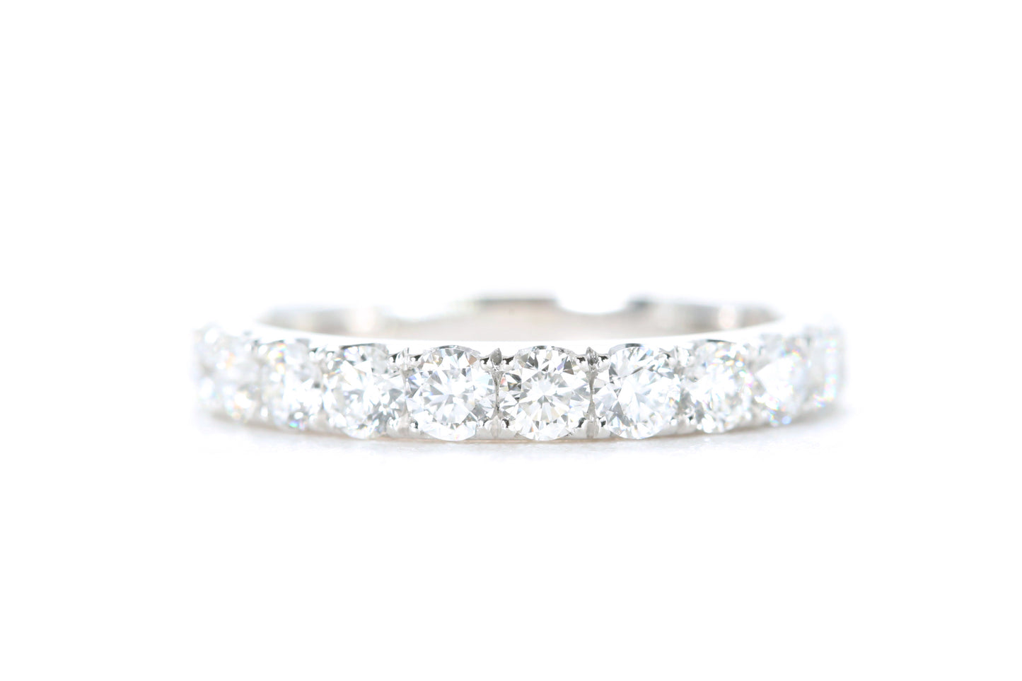 Micro Pavé Diamond Ring One Carat in Platinum