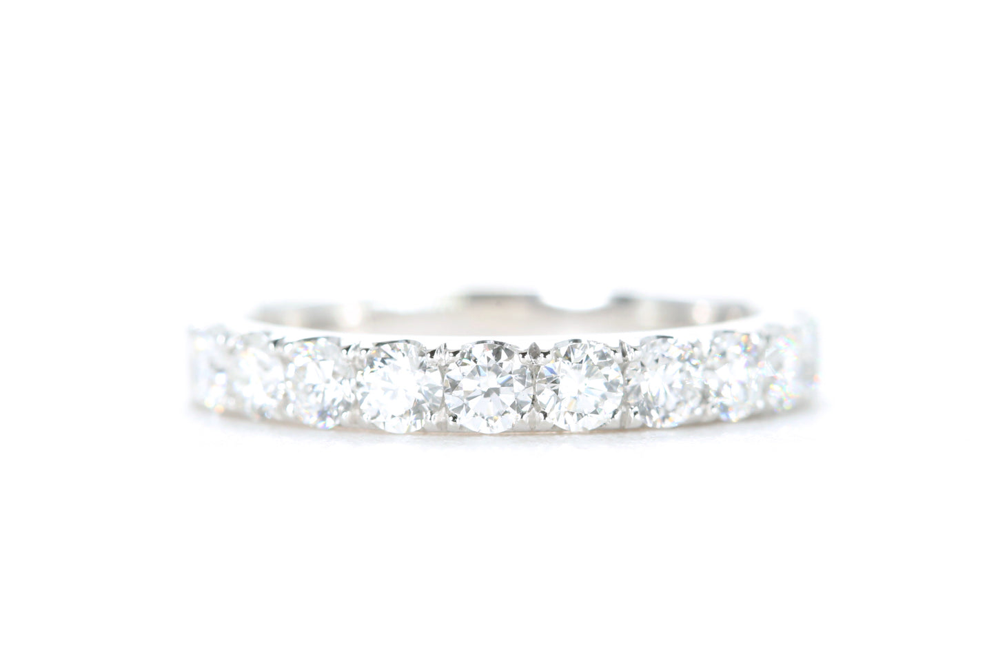 Micro Pavé Diamond Ring One Carat in Platinum