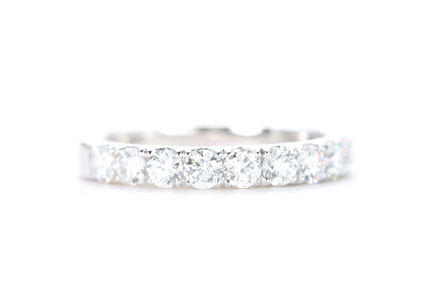 Micro Pavé Diamond Ring One Carat in Platinum