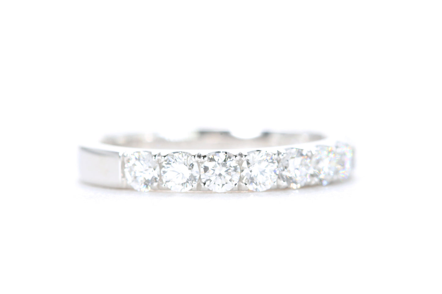 Micro Pavé Diamond Ring One Carat in Platinum