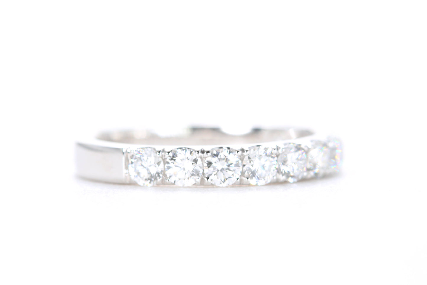 Micro Pavé Diamond Ring One Carat in Platinum