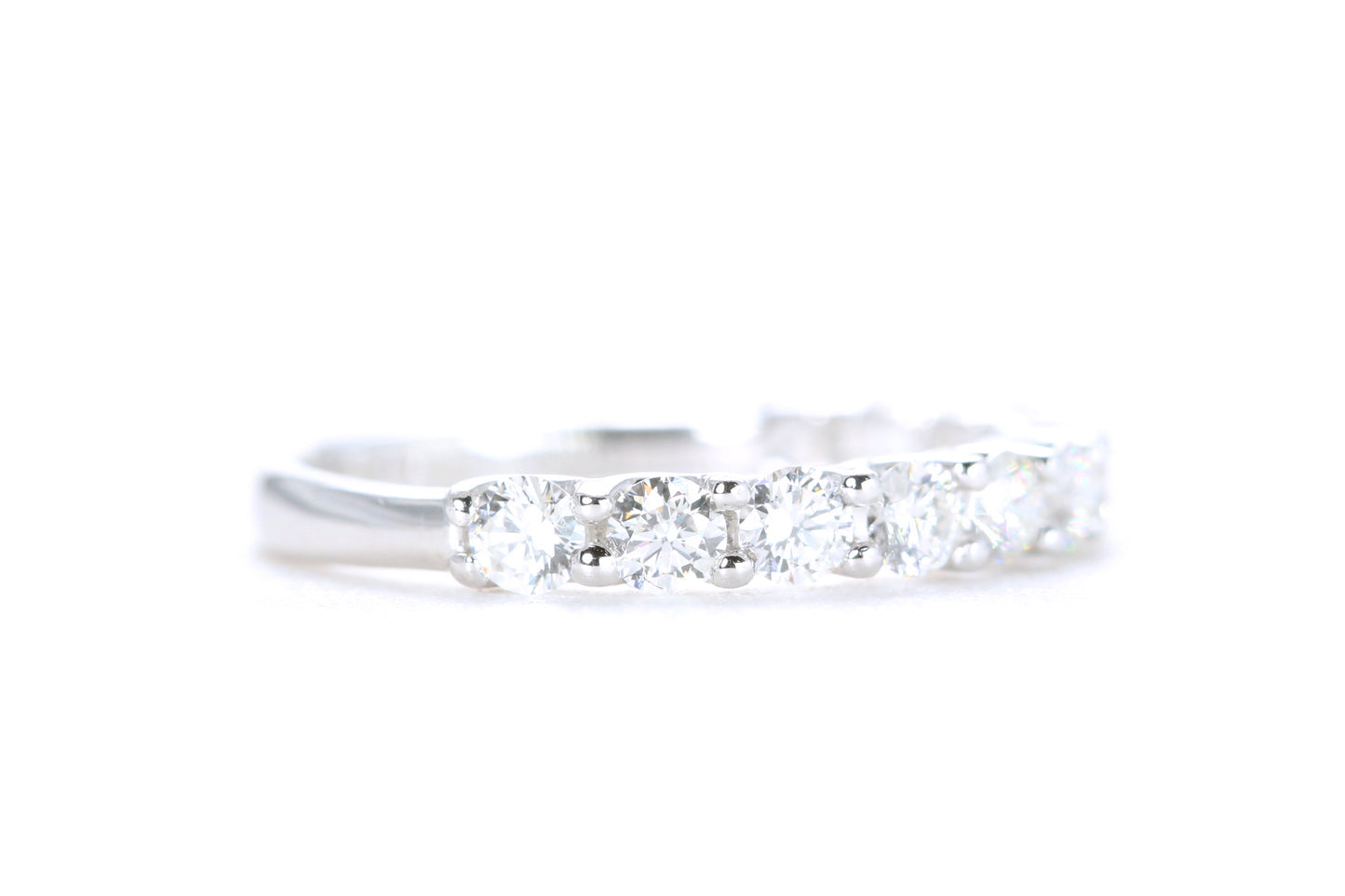 Pavé Diamond Ring One Carat in Platinum