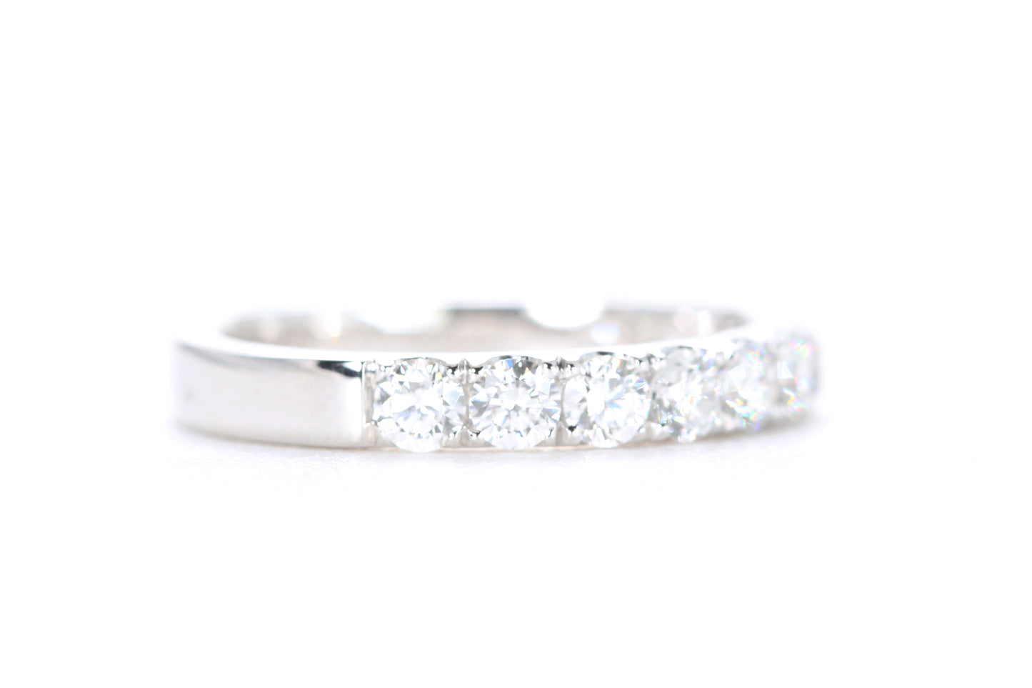 Micro Pavé Diamond Ring One Carat in Platinum