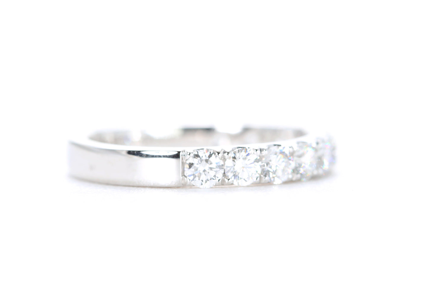 Micro Pavé Diamond Ring One Carat in Platinum