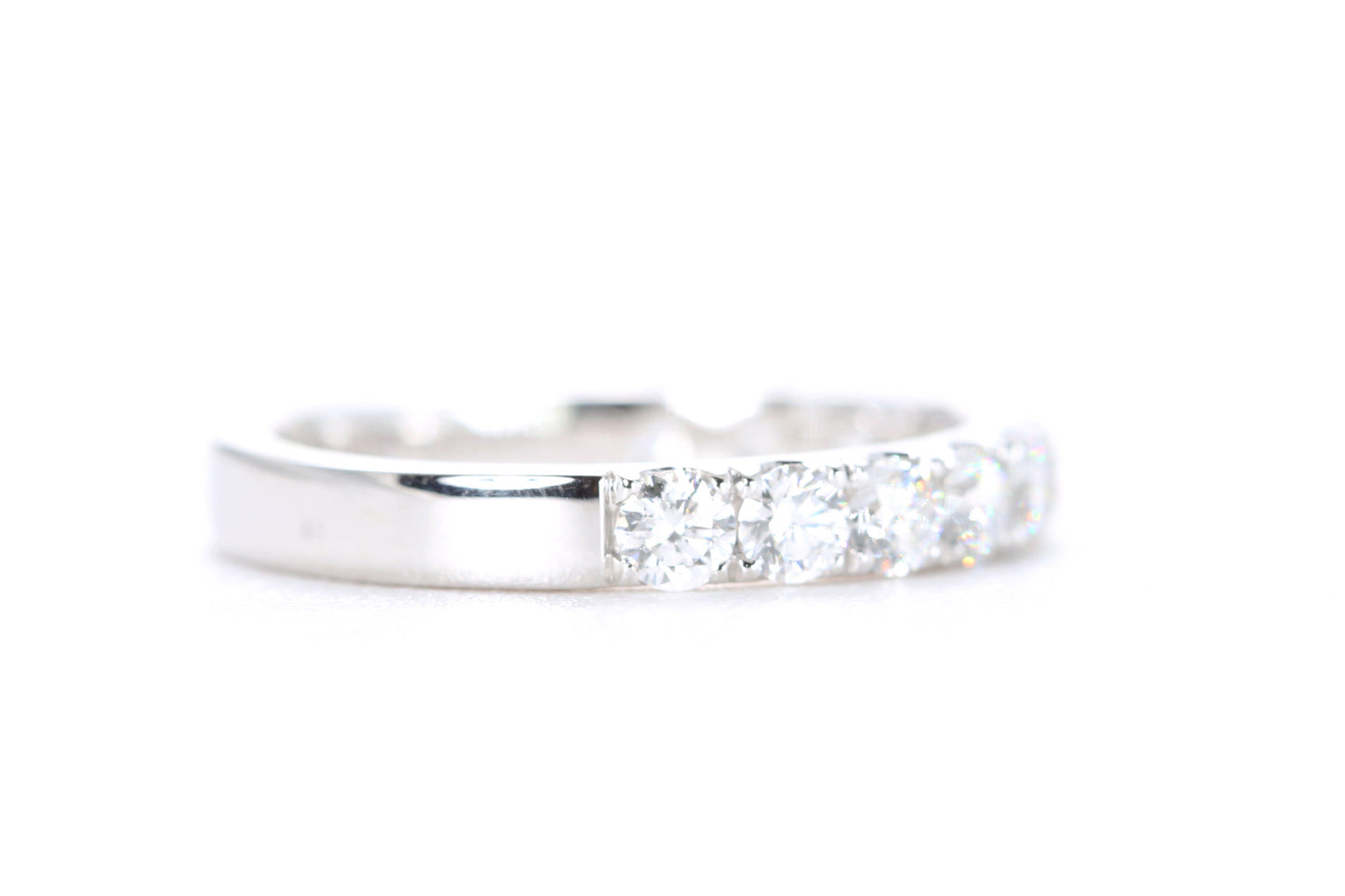 Micro Pavé Diamond Ring One Carat in Platinum