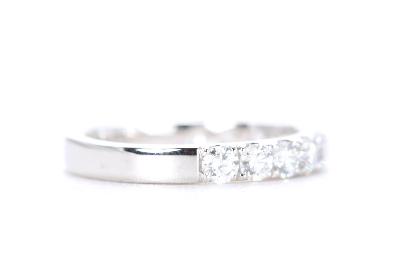 Micro Pavé Diamond Ring One Carat in Platinum