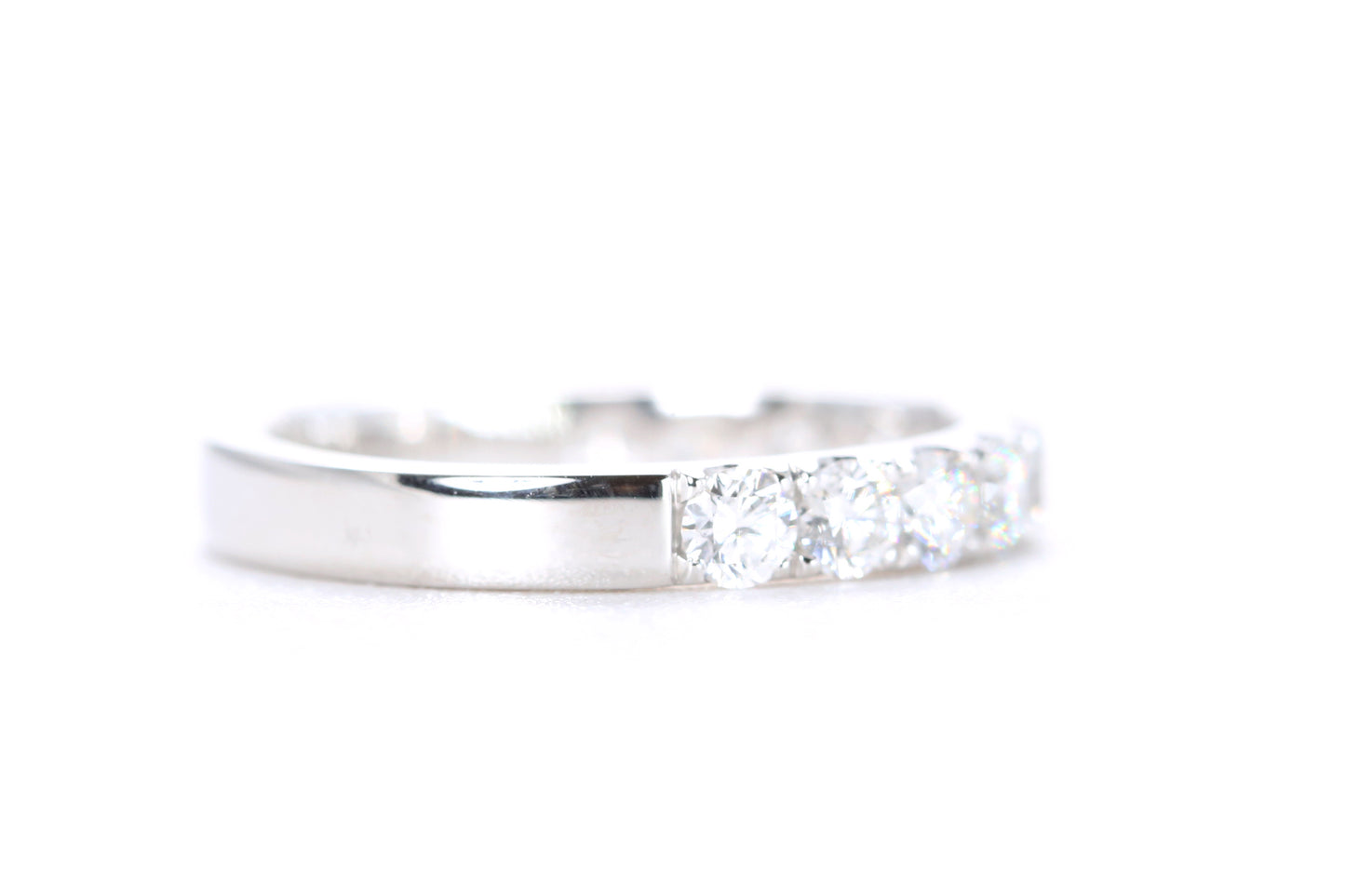 Micro Pavé Diamond Ring One Carat in Platinum