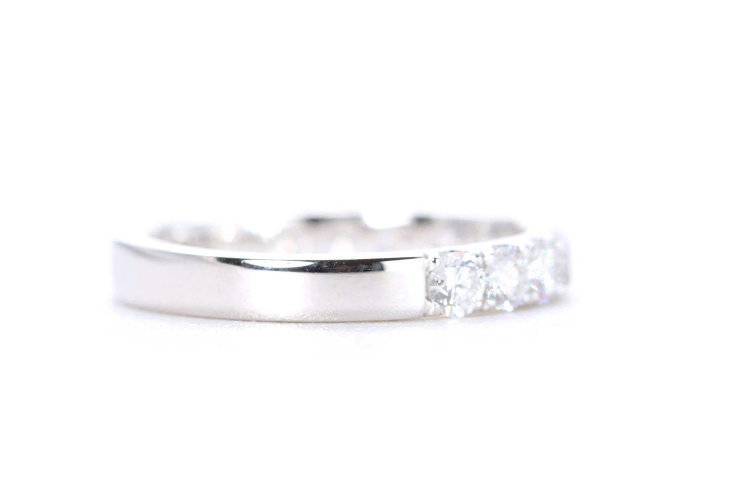 Micro Pavé Diamond Ring One Carat in Platinum