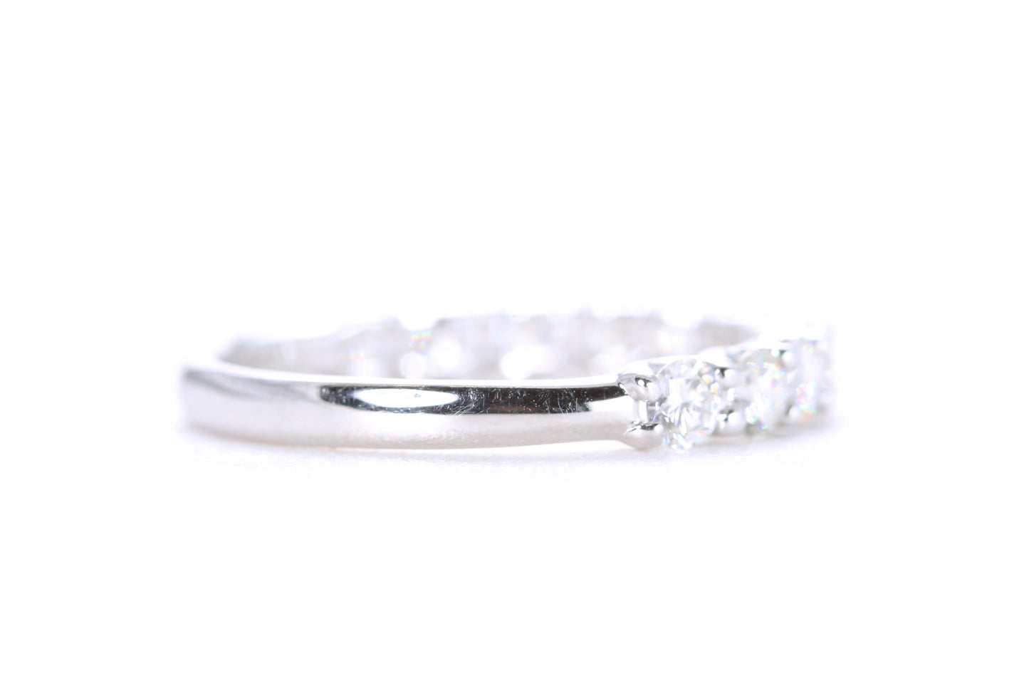 Pavé Diamond Ring One Carat in Platinum