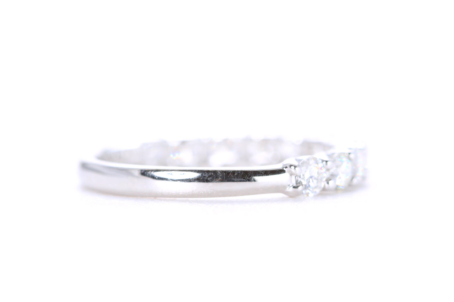Pavé Diamond Ring One Carat in Platinum