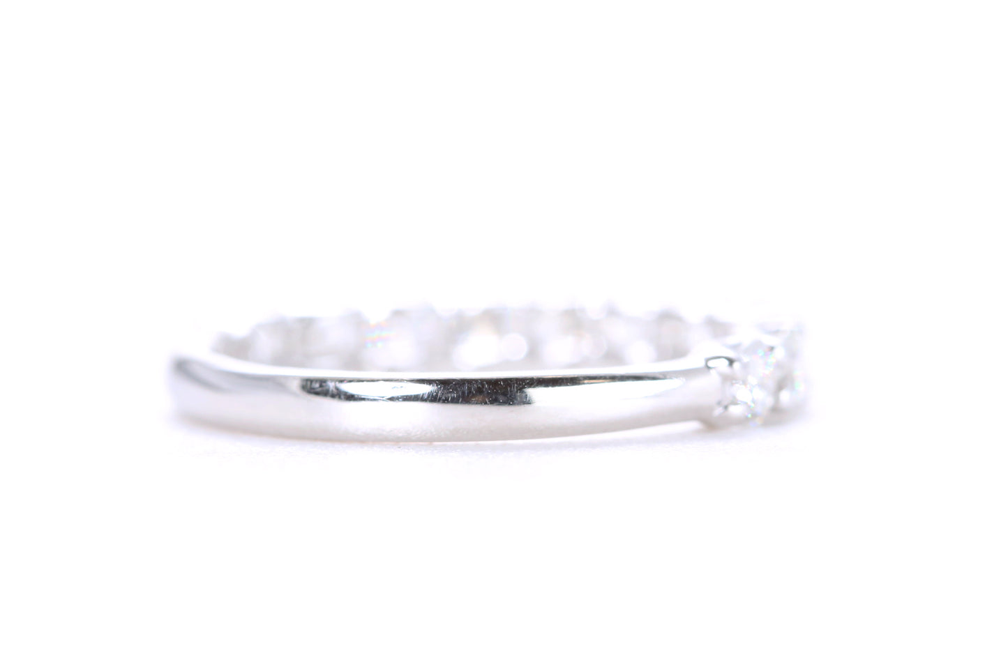 Pavé Diamond Ring One Carat in Platinum