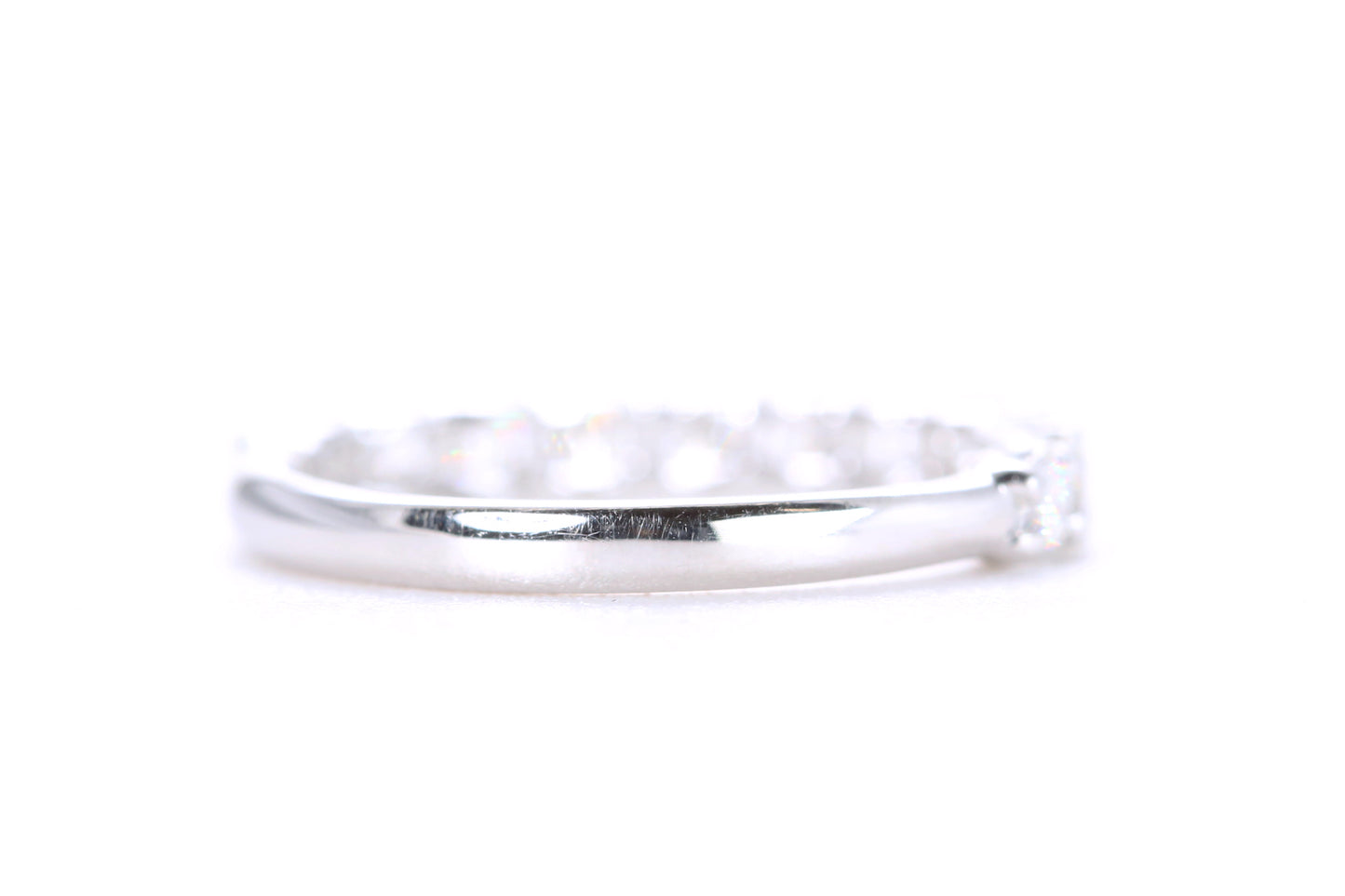 Pavé Diamond Ring One Carat in Platinum