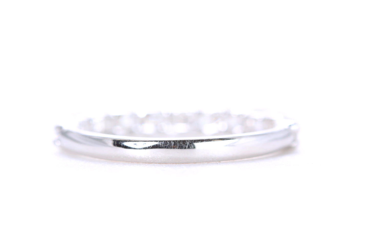 Pavé Diamond Ring One Carat in Platinum