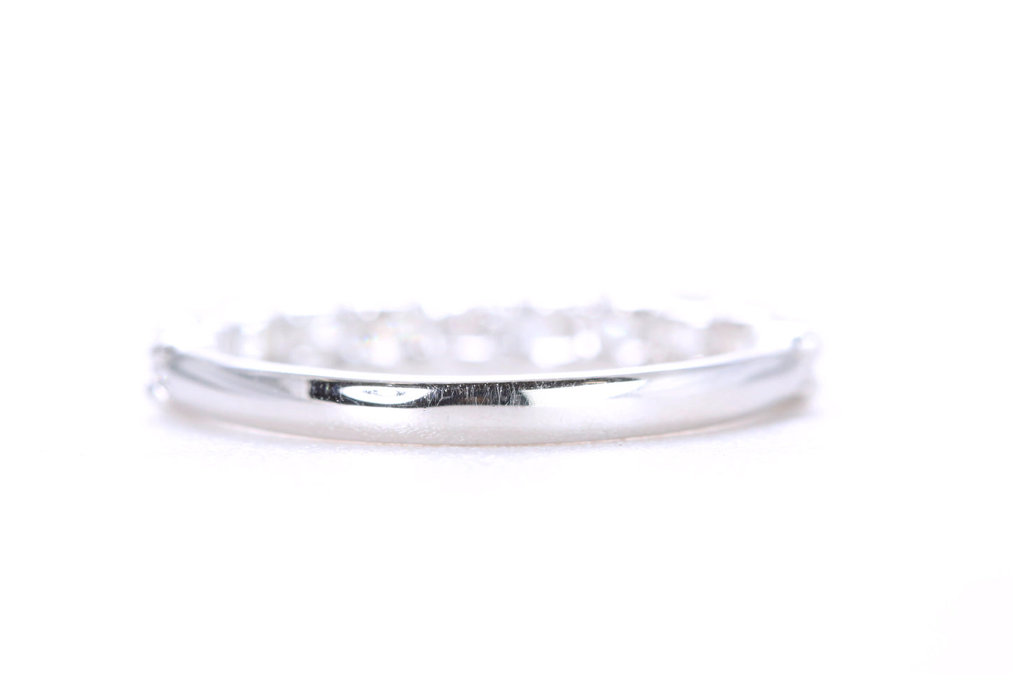 Pavé Diamond Ring One Carat in Platinum