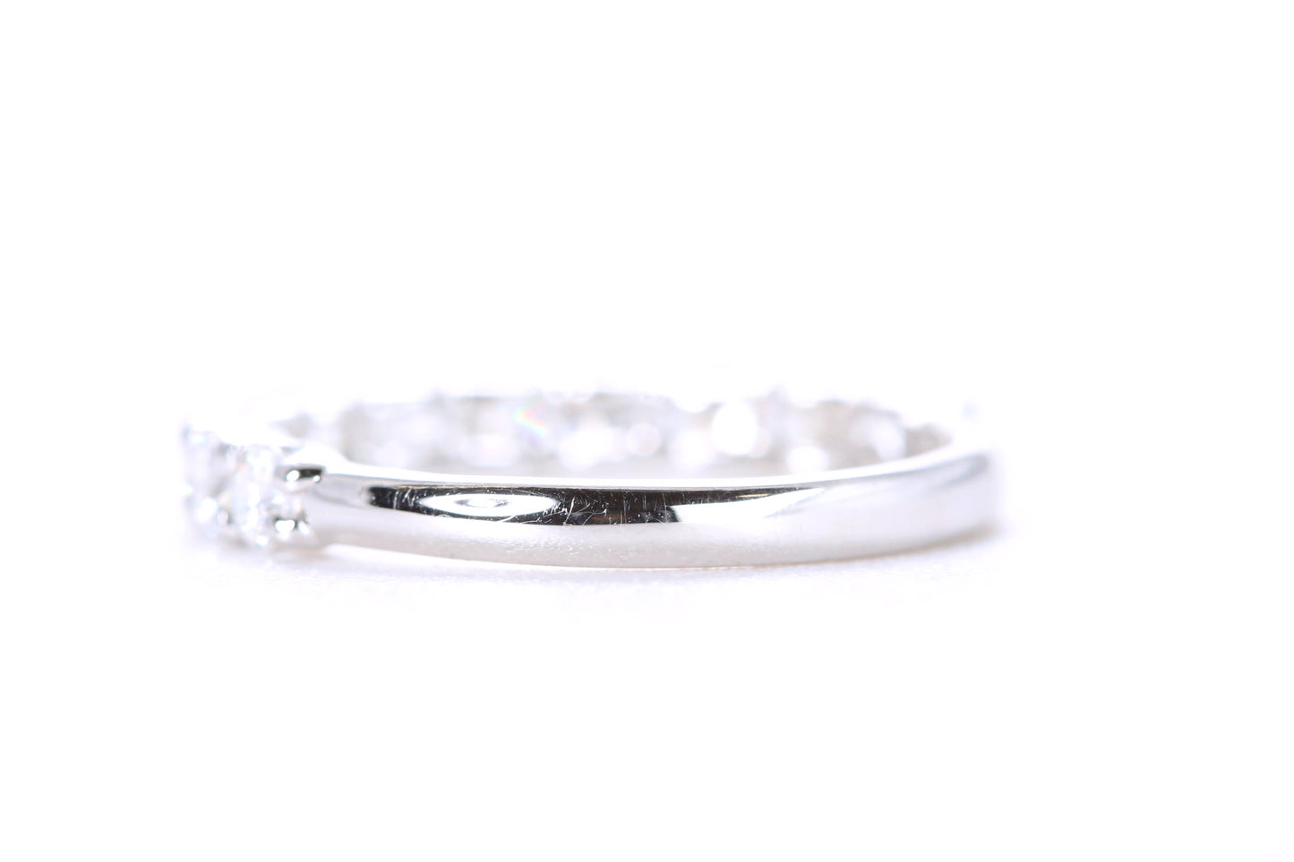 Pavé Diamond Ring One Carat in Platinum