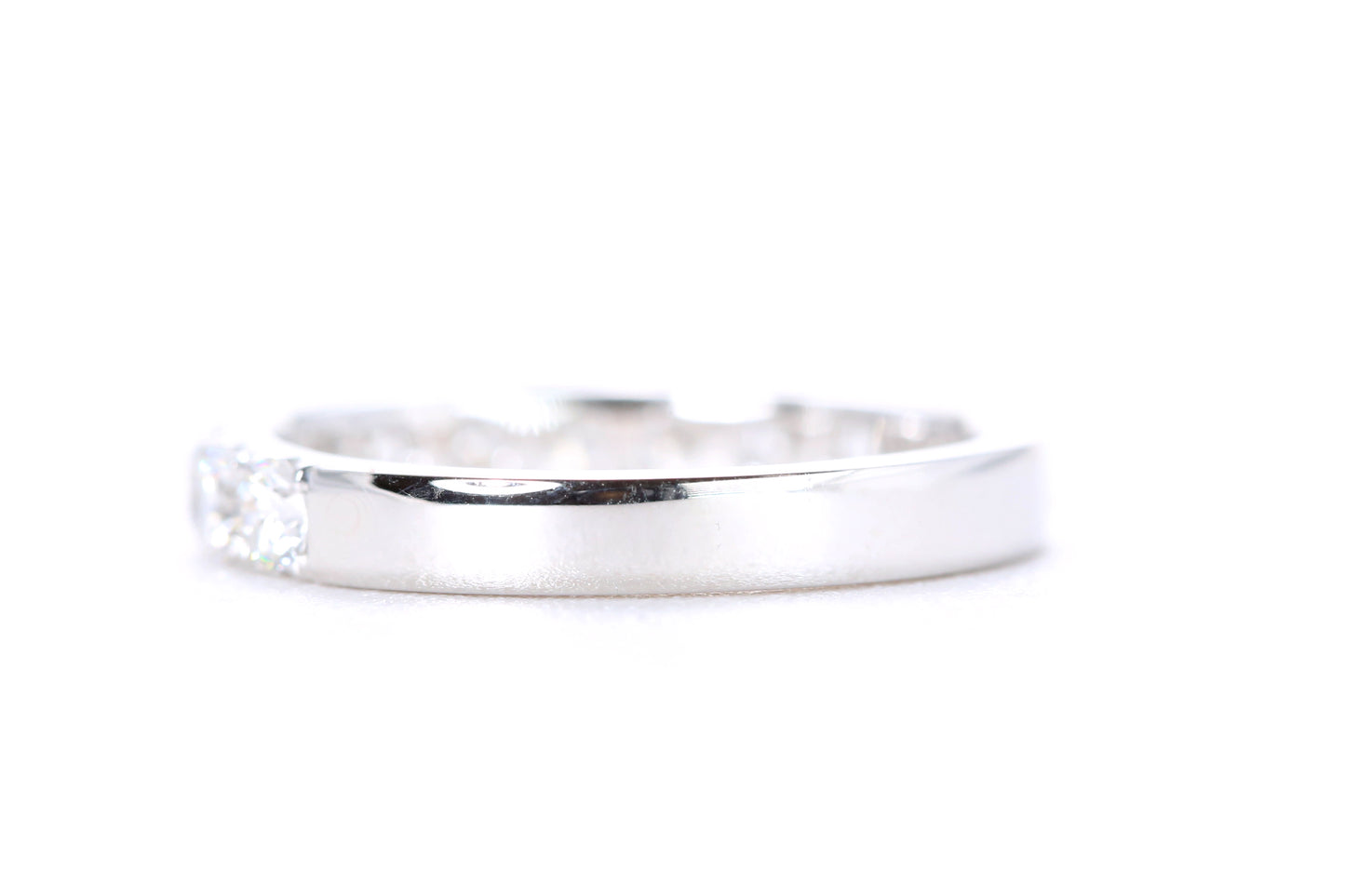 Micro Pavé Diamond Ring One Carat in Platinum