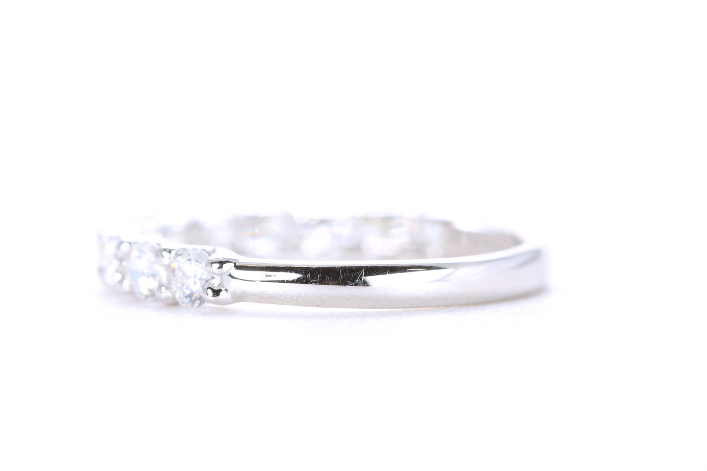 Pavé Diamond Ring One Carat in Platinum