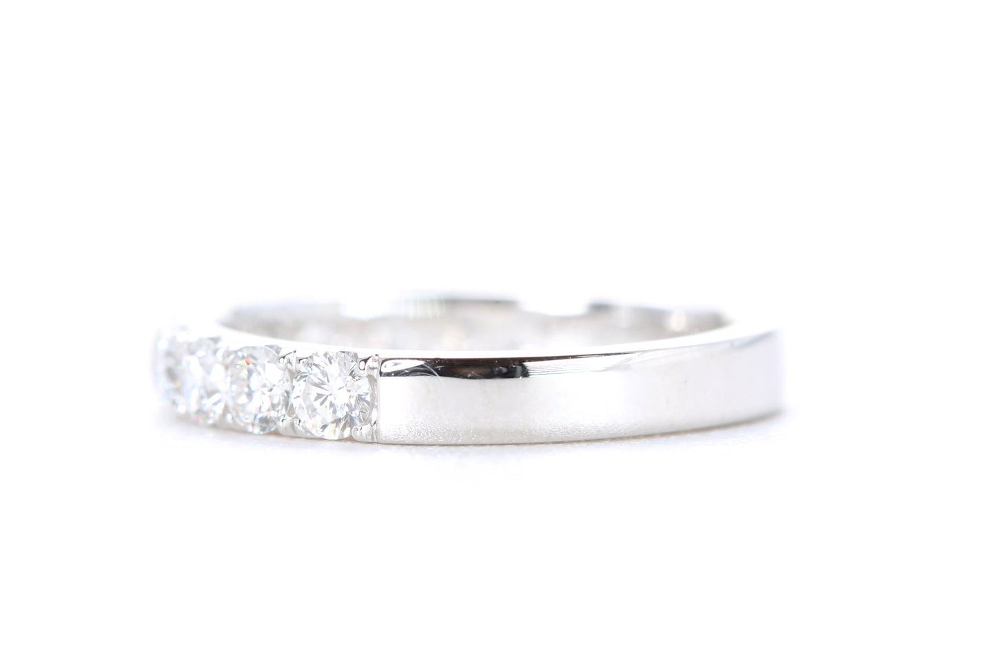 Micro Pavé Diamond Ring One Carat in Platinum
