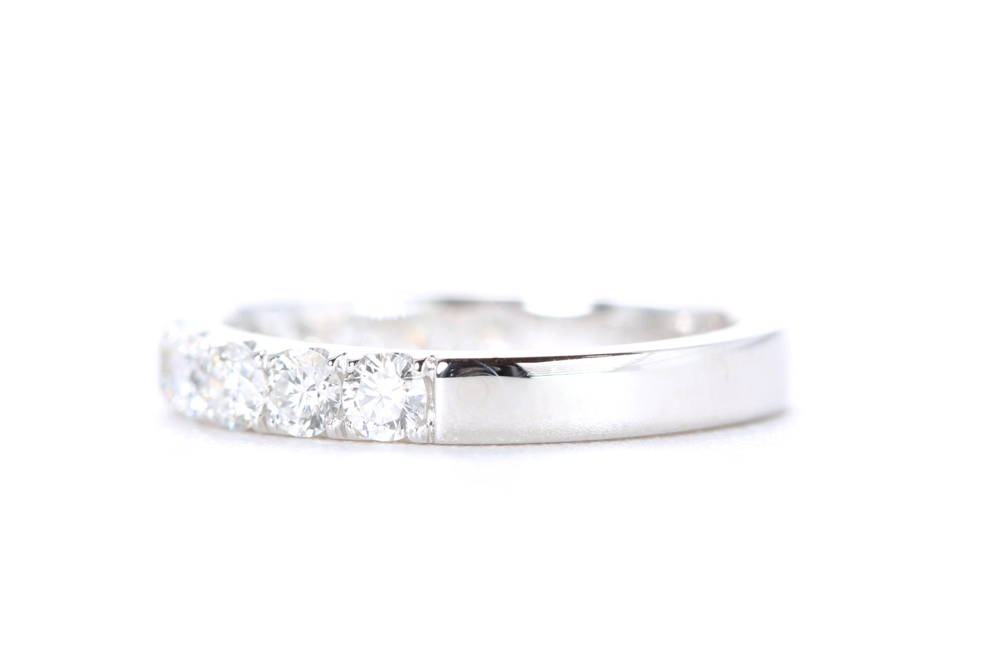 Micro Pavé Diamond Ring One Carat in Platinum