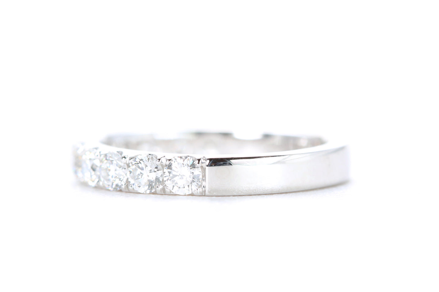 Micro Pavé Diamond Ring One Carat in Platinum