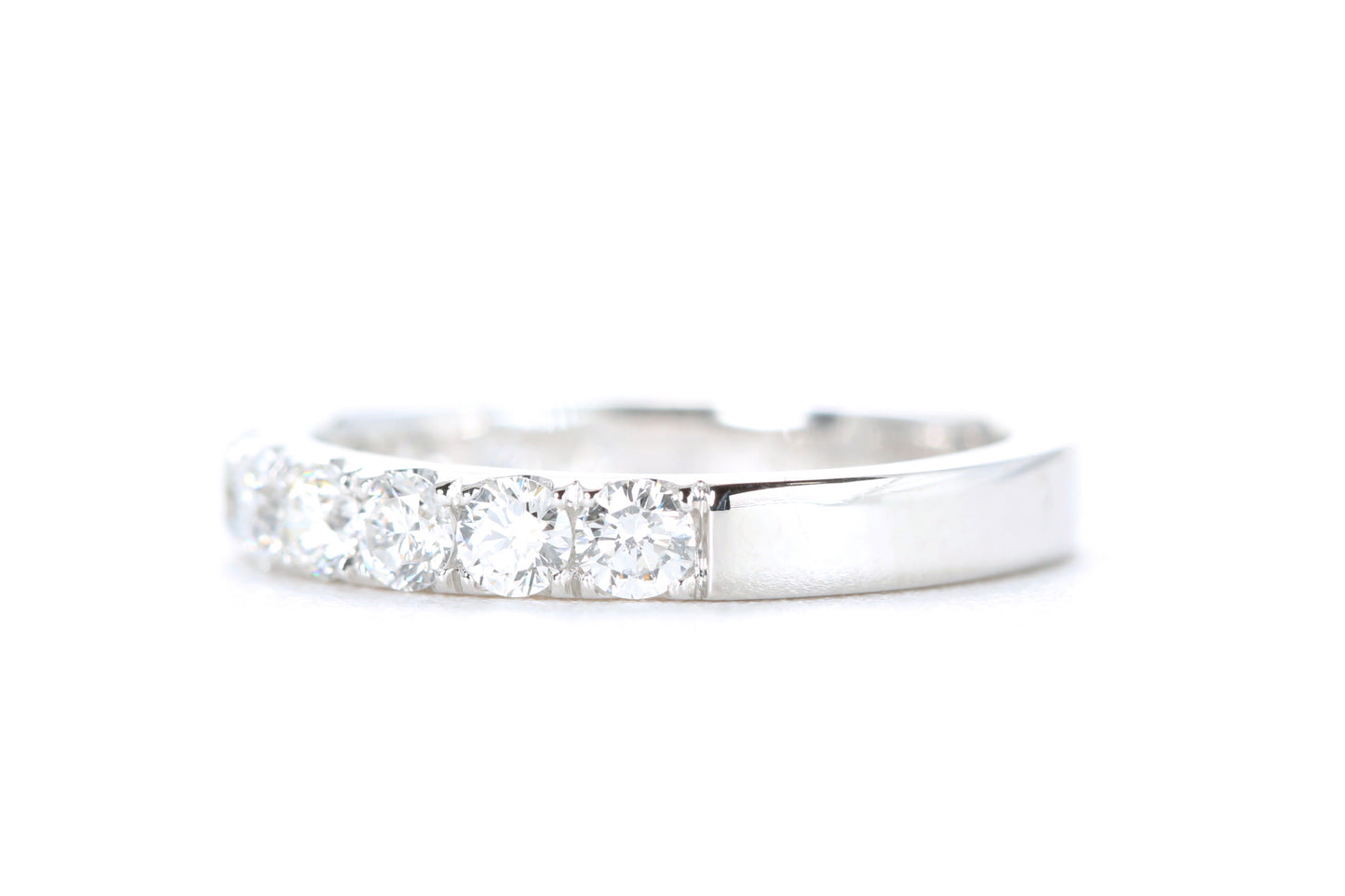 Micro Pavé Diamond Ring One Carat in Platinum