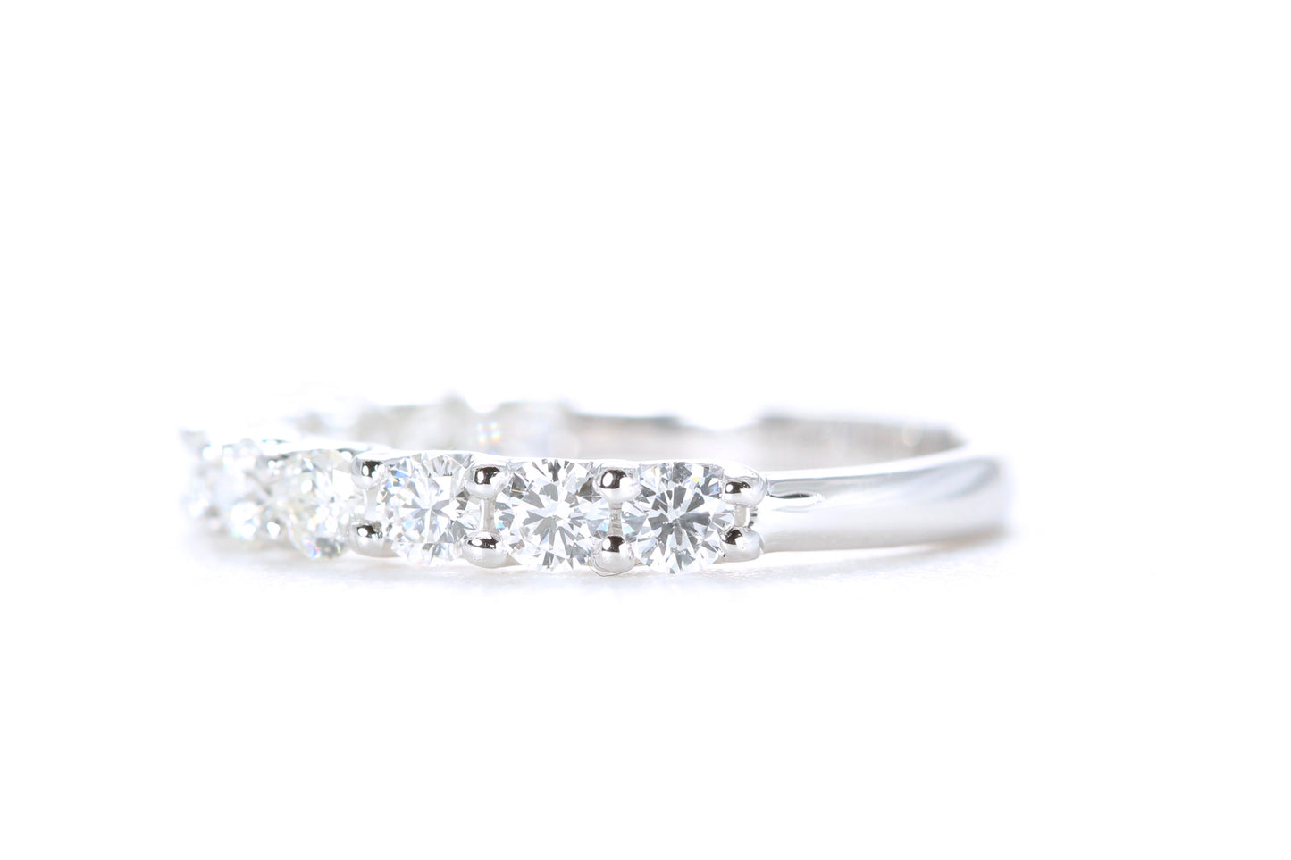 Pavé Diamond Ring One Carat in Platinum